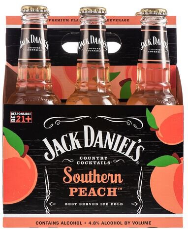 Jack Daniel's Country Cocktail Southern Peach 6PK Bottles