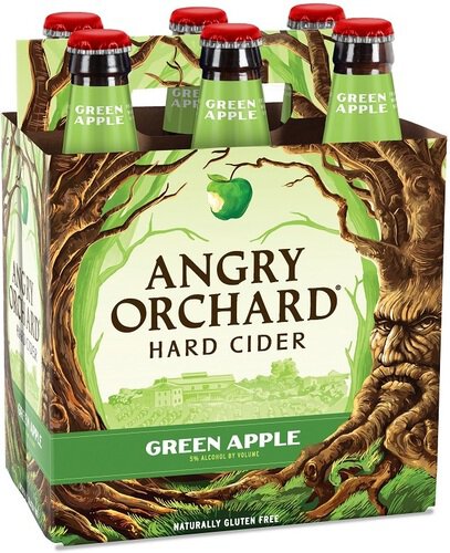 Angry Orchard Green Apple Hard Cider Bottles
