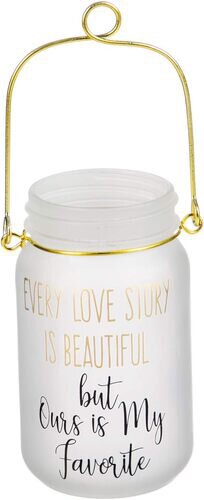 Every Love Story Mason Jar