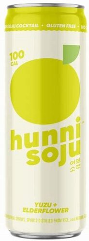 Yobo Hunni Sparkling Soju Yuzu Elderflower 12oz Can