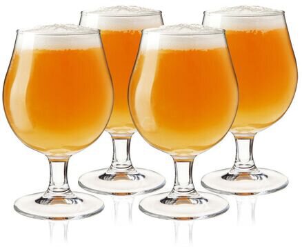 TRUE Brands Tulip Beer Glasses