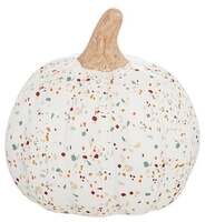 Ceramic Pumpkin Autumn Blooms Small