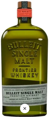 BULLEIT WHISKEY SINGLE MALT 750ML