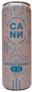CANN 3MG Grapefruit Rosemary THC Infused Seltzer