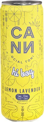 Cann 3mg Lemon Lavender Thc Infused Seltzer