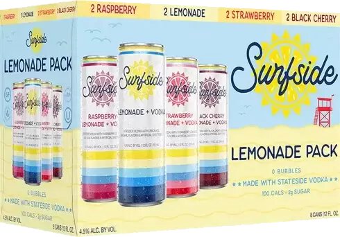Surfside Lemonade Vodka Soda Variety Pack