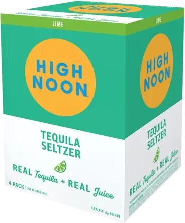 High Noon Lime Tequila Seltzer (4-Pack) Cans