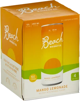 Beach Whiskey Co. Mango Lemonade (4-Pack) Cans
