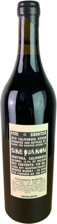 Sine Qua Non Five Shooter Syrah 2010