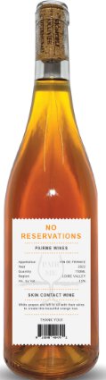 Pair Me Wines No Reservations Orange Skin Contact