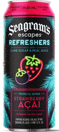 SEAGRAMS ESCAPES REFRESHERS STRAWBERRY ACAI 7.5OZ