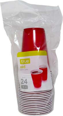 TRUE RED BEER CUPS 24PK 16OZ