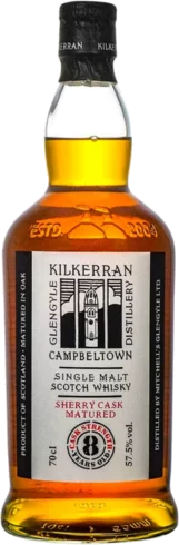Kilkerran Cask Strength Sherry 8 Year Old Matured Single Malt Scotch Whisky