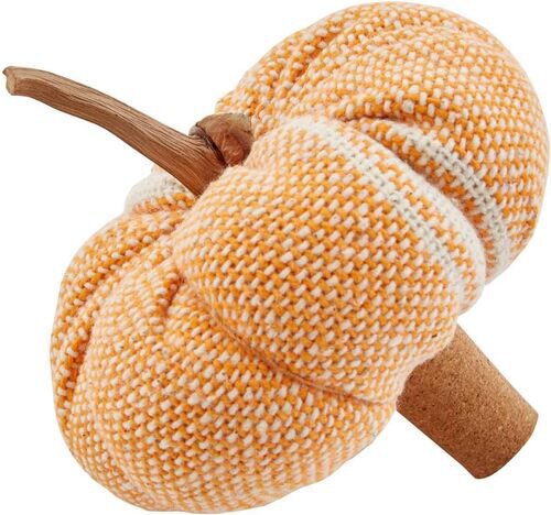 Mud Pie Orange Grainsack Pumpkin Cork
