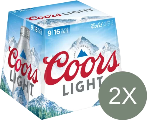 Coors Light Aluminum Can