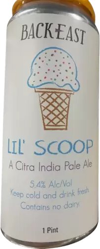 Back East Ice Cream Man Lil Scoop Ipa