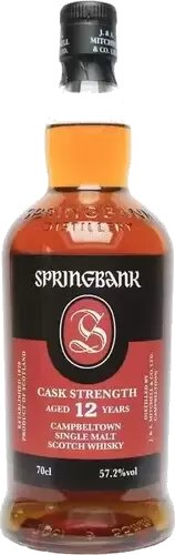 Springbank Campbeltown Cask Strength 12 Year Single Malt Scotch 700ml - LIMIT 1 BOTTLE PER CUSTOMER