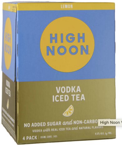 High Noon Lemon Iced Tea 4pk