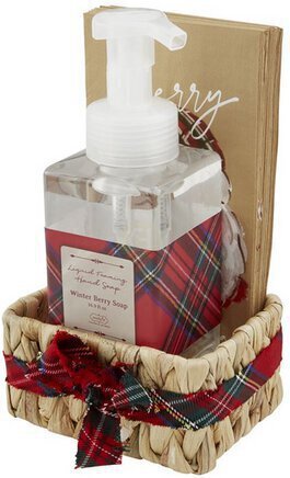 Christmas Liquid Soap Basket Set