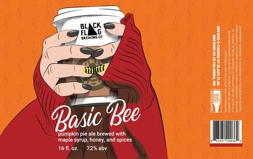 BLACK FLAG BASIC BEE  4/16OZ  CAN
