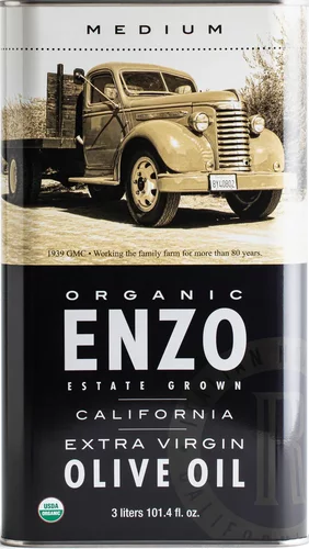 Enzo Organic Medium Extra Olive Oil 3 Liter