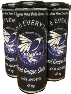 Spy Glass Grape Soda 4PK Cans