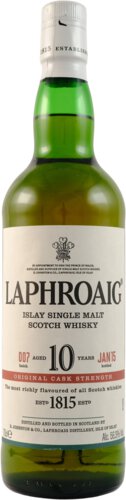 Laphroaig Islay Single Malt Scotch Whisky Year Cask Strength Batch