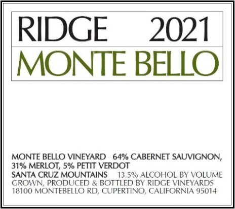 Ridge 21 Cab Monte Bello