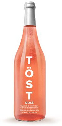 TÖST Rose Sparkling White Tea Ginger & Elderberry