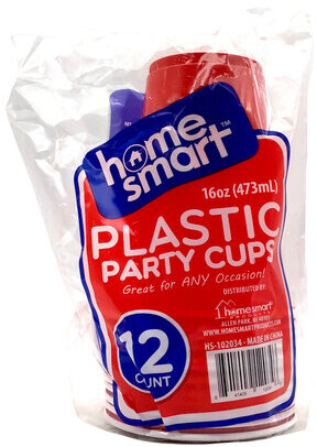 RED PARTY CUPS 16OZ 12CT