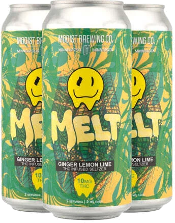 Modist Melt Ginger Lemon Lime Seltzer 10mg THC