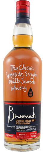Benromach 2009 Cask Strength Batch 1 Speyside Single Malt Scotch Whisky  700ml