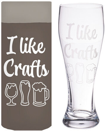 Pint Glass with Box I Like Crafts