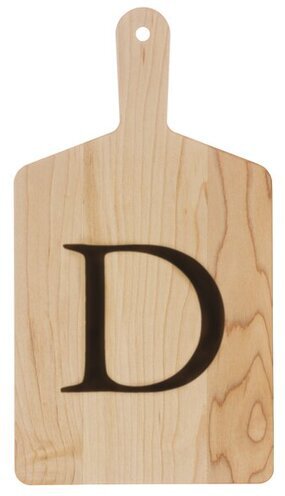 Jk Adams Co Hot Stamped Initial D Maple Cheese Board