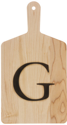 Jk Adams Co Hot Stamped Initial G Maple Cheese Board