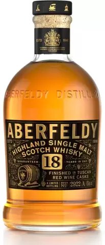 Aberfeldy 18 Year Cabernet Sauvignon Cask Finish Single Malt Scotch