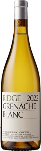 Ridge Vineyards Grenache Blanc Adelaida Vineyard Paso Robles