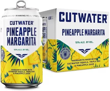 CUTWATER  PINEAPPLE MARGARITA 4PK CN
