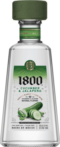 1800 CUCUMBER AND JALAPENO TEQUILA 375mL