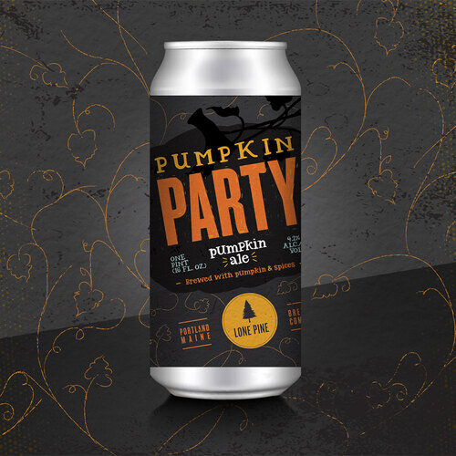 Lone Pine Pumpkin Party Pumpkin Ale Cans