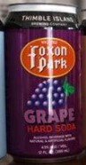 Foxon Park Thimble Island Grape Hard Soda