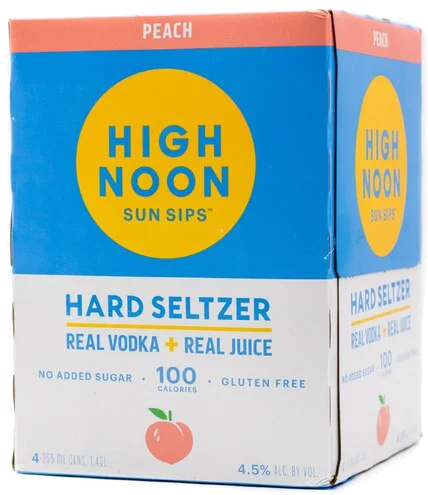 High Noon Peach Vodka & Soda