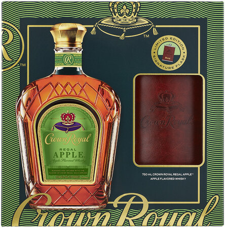 Crown Royal Apple W/Flask Gift Set