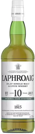 Laphroaig 10 Year Old Original Cask Strength Islay Single Malt Scotch Whisky