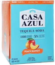 Casa Azul Peach Mango Tequila Soda