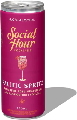 Social Hour Cocktails Passionfruit Pacific Spritz