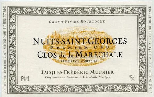 Jacques-Frédéric Mugnier Clos de la Maréchale 1er Cru