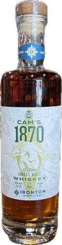 IRONTON CAMS 1870 SINGLE MALT WHISKEY
