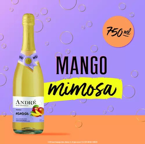Andre Mango Mimosa Sparkling Wine Cocktail