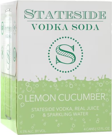 Stateside Vodka Soda Lemon Cucumber Mint